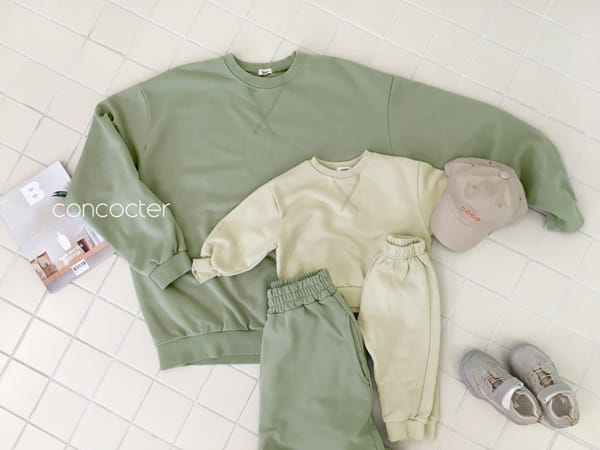 CONCOCTER - Korean Children Fashion - #Kfashion4kids - Adult Noodle Top Bottom Set - 4