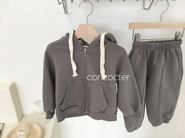 CONCOCTER - Korean Children Fashion - #Kfashion4kids - Hood Zip-up Set - 5