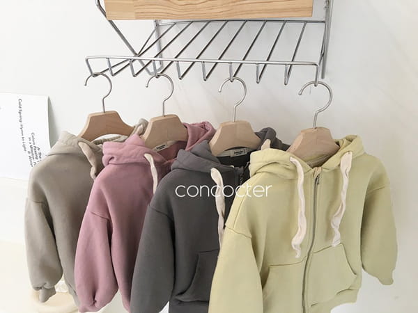 CONCOCTER - Korean Children Fashion - #Kfashion4kids - Hood Zip-up Set - 9