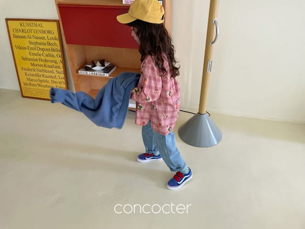 CONCOCTER - Korean Children Fashion - #Kfashion4kids - Hoho Bear Check Shirt - 12