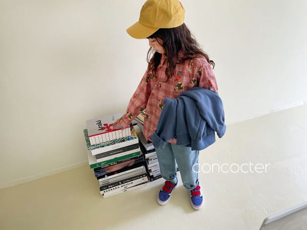 CONCOCTER - Korean Children Fashion - #Kfashion4kids - Hoho Bear Check Shirt - 9