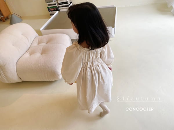 CONCOCTER - Korean Children Fashion - #Kfashion4kids - Hapburn Shirring One-piece