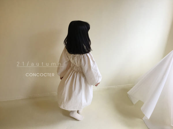 CONCOCTER - Korean Children Fashion - #Kfashion4kids - Hapburn Shirring One-piece - 4
