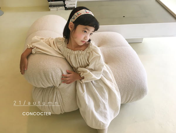 CONCOCTER - Korean Children Fashion - #Kfashion4kids - Hapburn Shirring One-piece - 5