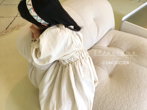 CONCOCTER - Korean Children Fashion - #Kfashion4kids - Hapburn Shirring One-piece - 7