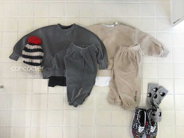 CONCOCTER - Korean Children Fashion - #Kfashion4kids - Pigment Top Bottom Set