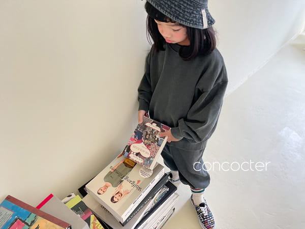 CONCOCTER - Korean Children Fashion - #Kfashion4kids - Pigment Top Bottom Set - 11