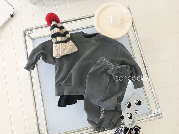 CONCOCTER - Korean Children Fashion - #Kfashion4kids - Pigment Top Bottom Set - 3