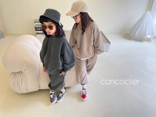 CONCOCTER - Korean Children Fashion - #Kfashion4kids - Pigment Top Bottom Set - 7