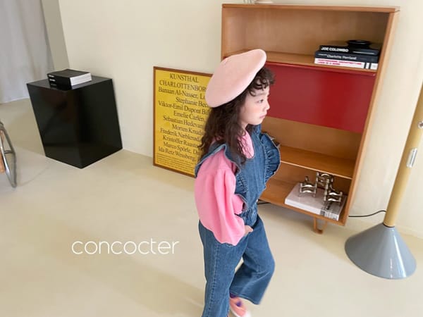 CONCOCTER - Korean Children Fashion - #Kfashion4kids - Frill Denim Overalls