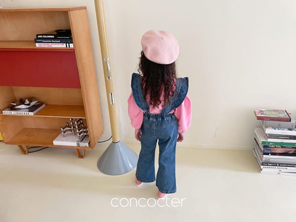 CONCOCTER - Korean Children Fashion - #Kfashion4kids - Frill Denim Overalls - 10