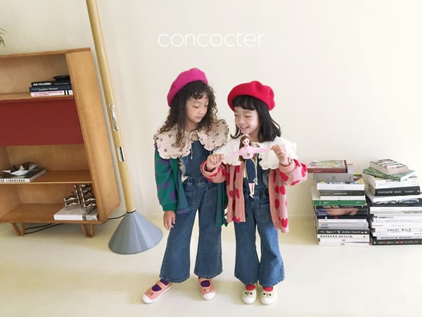 CONCOCTER - Korean Children Fashion - #Kfashion4kids - Frill Denim Overalls - 6