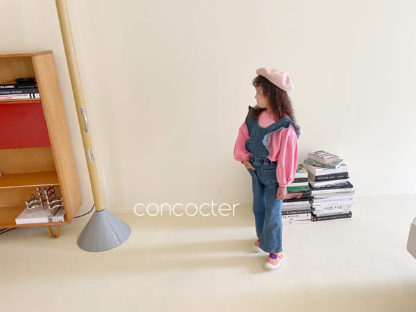 CONCOCTER - Korean Children Fashion - #Kfashion4kids - Frill Denim Overalls - 9