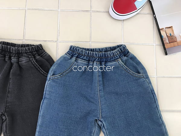 CONCOCTER - Korean Children Fashion - #Kfashion4kids - Denim Jogger Span Pants - 3