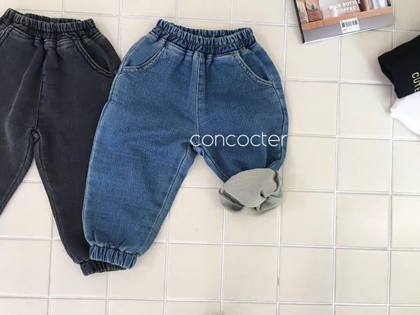 CONCOCTER - Korean Children Fashion - #Kfashion4kids - Denim Jogger Span Pants - 4