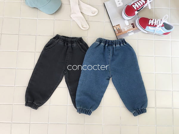 CONCOCTER - Korean Children Fashion - #Kfashion4kids - Denim Jogger Span Pants - 9