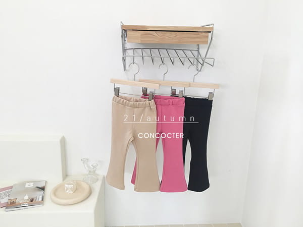 CONCOCTER - Korean Children Fashion - #Kfashion4kids - Stretchy Pretty Line Bootscut Pants - 2