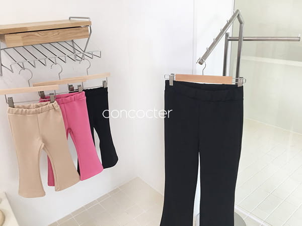 CONCOCTER - Korean Children Fashion - #Kfashion4kids - Stretchy Pretty Line Bootscut Pants - 6