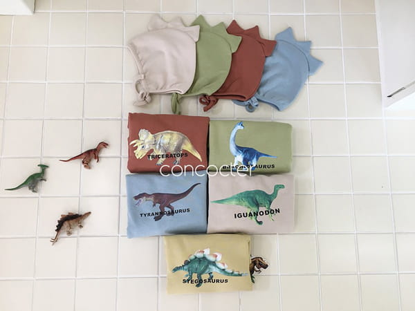 CONCOCTER - Korean Children Fashion - #Kfashion4kids - Jurassic Dino Bodysuit with Bonnet - 12