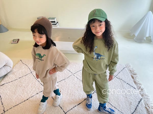 CONCOCTER - Korean Children Fashion - #Kfashion4kids - Jurassic Top Bottom Set - 3