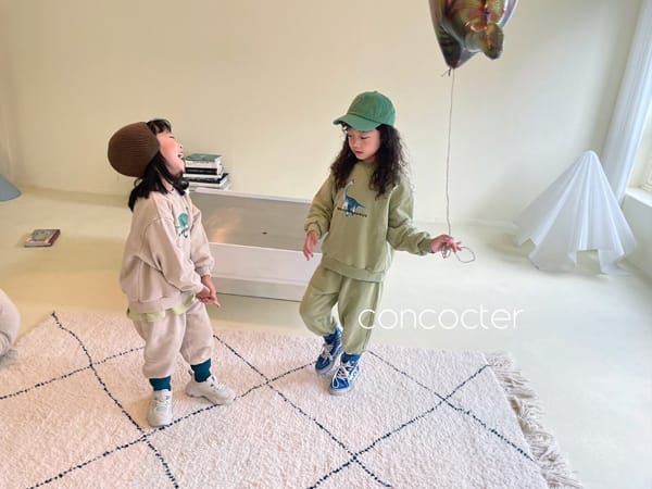 CONCOCTER - Korean Children Fashion - #Kfashion4kids - Jurassic Top Bottom Set - 5