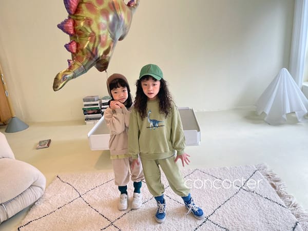 CONCOCTER - Korean Children Fashion - #Kfashion4kids - Jurassic Top Bottom Set - 8