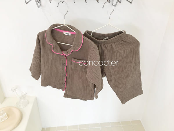 CONCOCTER - Korean Children Fashion - #Kfashion4kids - Sleepy Piping Pajamas - 5