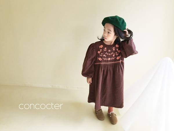 CONCOCTER - Korean Children Fashion - #Kfashion4kids - Audrey Embroidery One-piece - 12