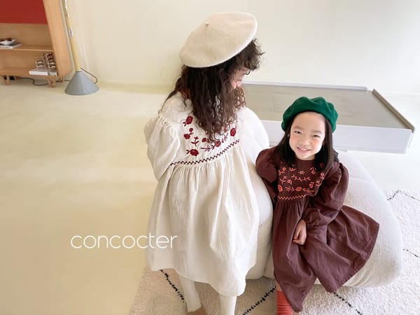 CONCOCTER - Korean Children Fashion - #Kfashion4kids - Audrey Embroidery One-piece - 2