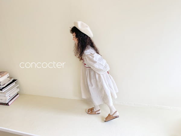 CONCOCTER - Korean Children Fashion - #Kfashion4kids - Audrey Embroidery One-piece - 7