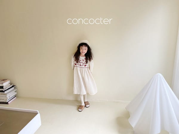 CONCOCTER - Korean Children Fashion - #Kfashion4kids - Audrey Embroidery One-piece - 8