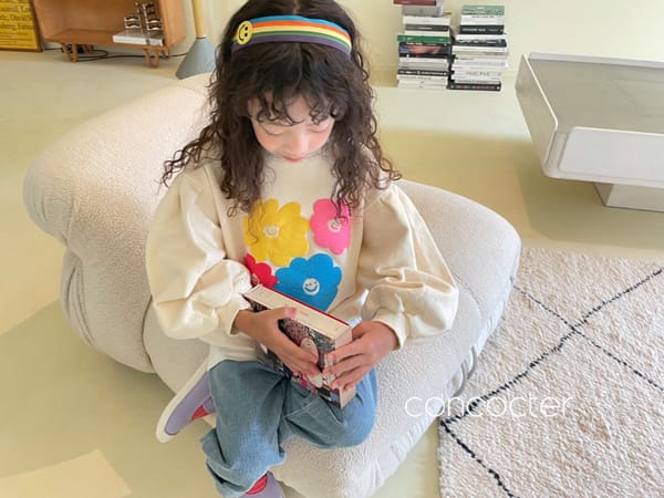 CONCOCTER - Korean Children Fashion - #Kfashion4kids - Embo Flower Sweatshirt - 12