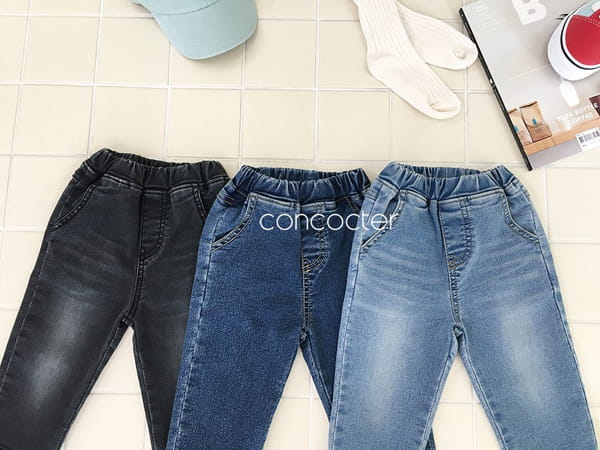 CONCOCTER - Korean Children Fashion - #Kfashion4kids - Span Basic Denim Pants