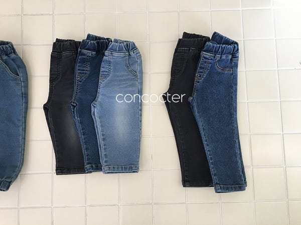 CONCOCTER - Korean Children Fashion - #Kfashion4kids - Span Basic Denim Pants - 10
