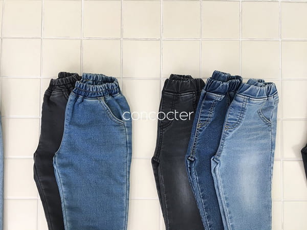 CONCOCTER - Korean Children Fashion - #Kfashion4kids - Span Basic Denim Pants - 8