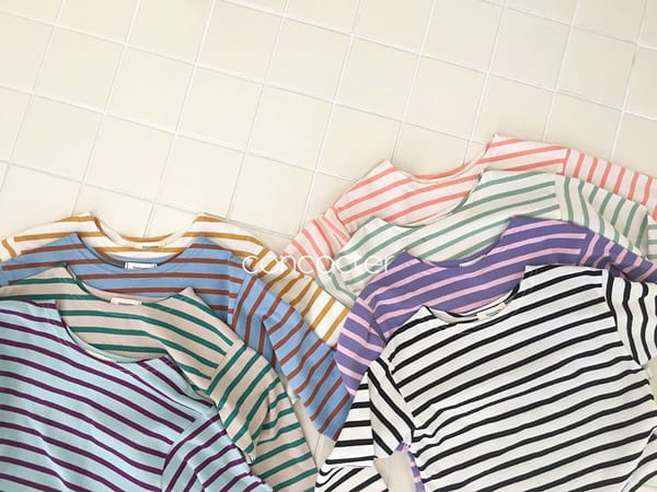 CONCOCTER - Korean Children Fashion - #Kfashion4kids - Stripe Tee - 12