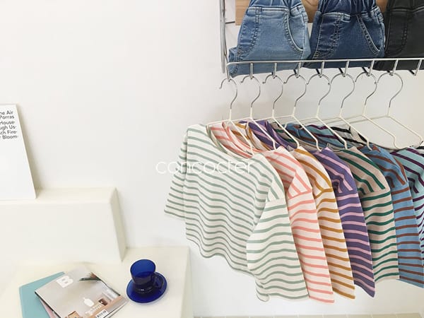 CONCOCTER - Korean Children Fashion - #Kfashion4kids - Stripe Tee - 4