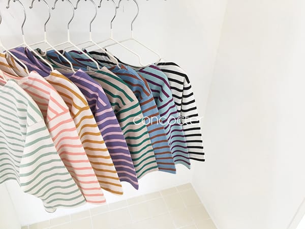 CONCOCTER - Korean Children Fashion - #Kfashion4kids - Stripe Tee - 7