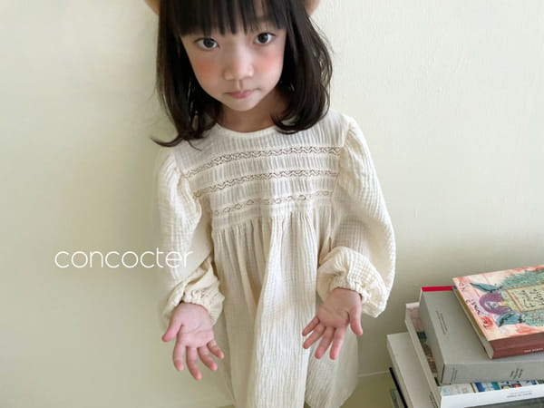 CONCOCTER - Korean Children Fashion - #Kfashion4kids - Lovely Muslin One-piece - 10