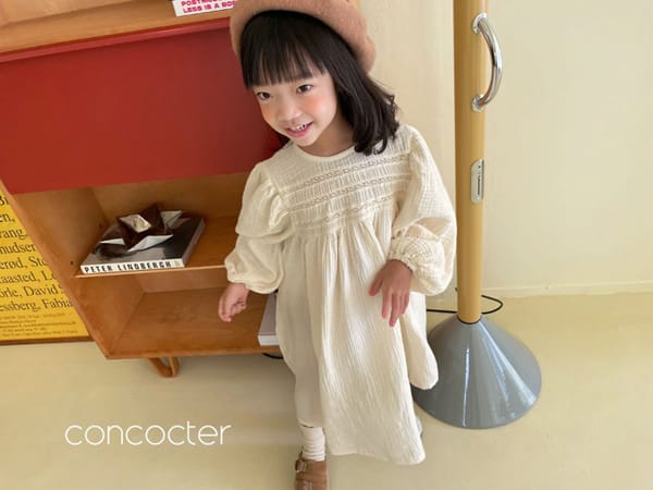 CONCOCTER - Korean Children Fashion - #Kfashion4kids - Lovely Muslin One-piece - 3