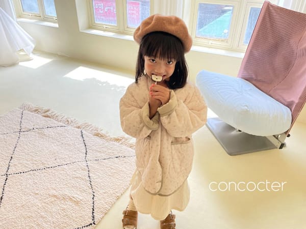 CONCOCTER - Korean Children Fashion - #Kfashion4kids - Vintage Flower Padding Jumper - 7
