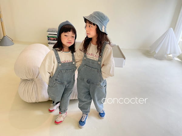 CONCOCTER - Korean Children Fashion - #Kfashion4kids - Big Pocket Denim Overalls - 10