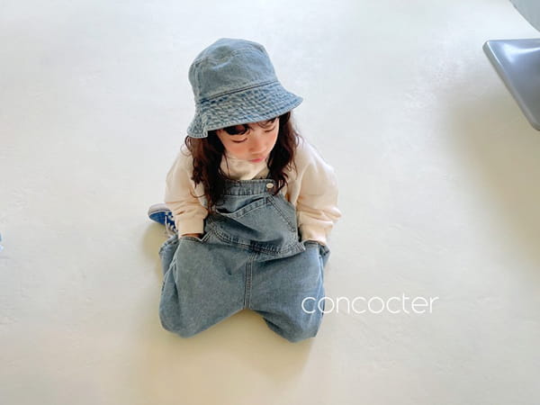 CONCOCTER - Korean Children Fashion - #Kfashion4kids - Big Pocket Denim Overalls - 11