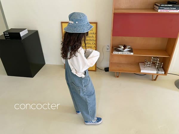 CONCOCTER - Korean Children Fashion - #Kfashion4kids - Big Pocket Denim Overalls - 12