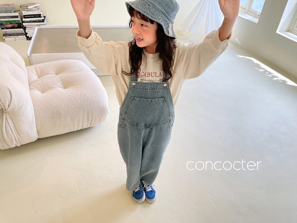 CONCOCTER - Korean Children Fashion - #Kfashion4kids - Big Pocket Denim Overalls - 6