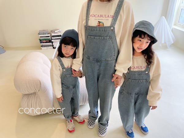 CONCOCTER - Korean Children Fashion - #Kfashion4kids - Big Pocket Denim Overalls - 7