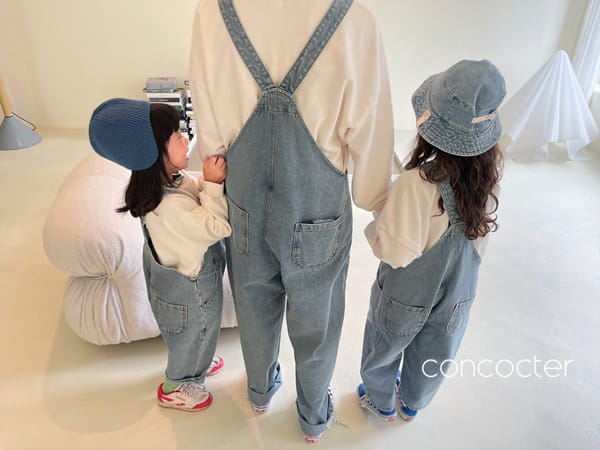 CONCOCTER - Korean Children Fashion - #Kfashion4kids - Big Pocket Denim Overalls - 8