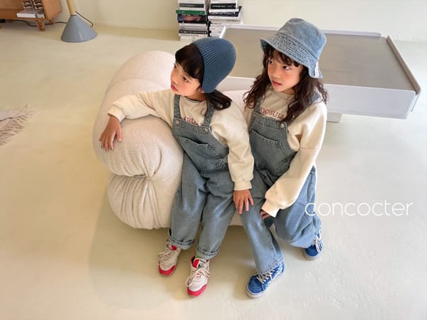 CONCOCTER - Korean Children Fashion - #Kfashion4kids - Big Pocket Denim Overalls - 9