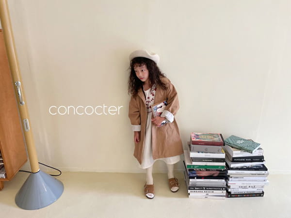CONCOCTER - Korean Children Fashion - #Kfashion4kids - Shirring Trench Coat - 10