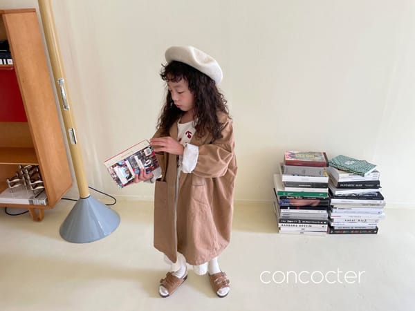 CONCOCTER - Korean Children Fashion - #Kfashion4kids - Shirring Trench Coat - 12